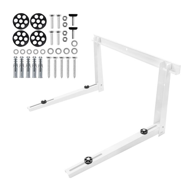 Beslag/ophæng til Maclean-klimaanlæg/varmepumpe, mål 800 x 420 x 600 mm, galvaniseret stål, op til 260 kg, MC-147