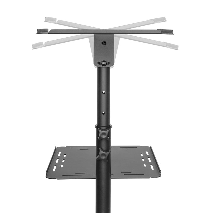 Maclean mobil bord til projektor/bærbar computer, justerbart, stål, maks. 10 kg, MC-207