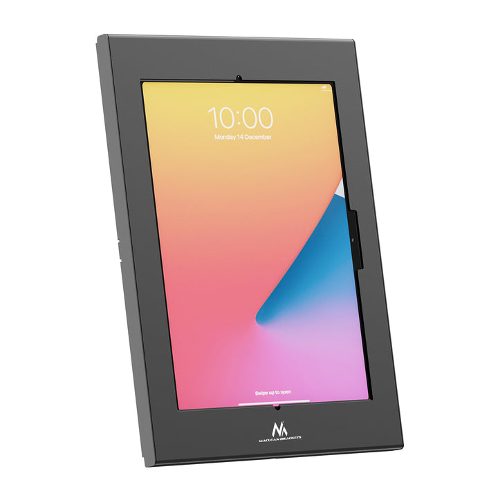 Maclean-reklameholder til tablet, med lås, 12,4"-13", iPad Air/Pro, Samsung Tab S10+/S9+/S8+/S7+, 257x350x22 mm, MC-950 B
