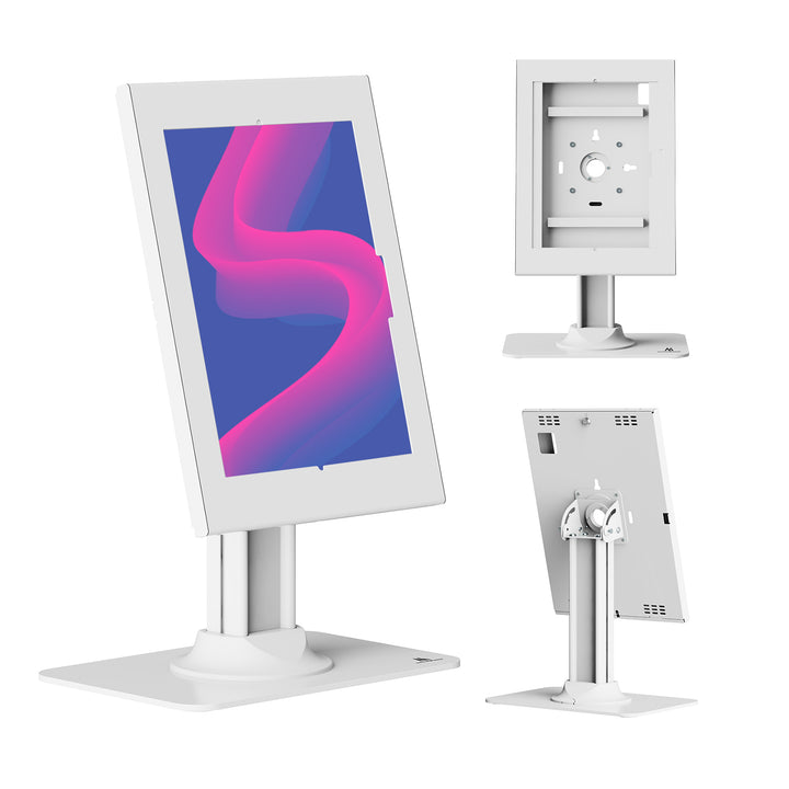 Maclean-reklameholder til tablet, med låsemekanisme, 12,4"-13", iPad Air/Pro, Samsung Tab S10+/S9+/S8+/S7+, 257x350x22 mm, MC-958 W