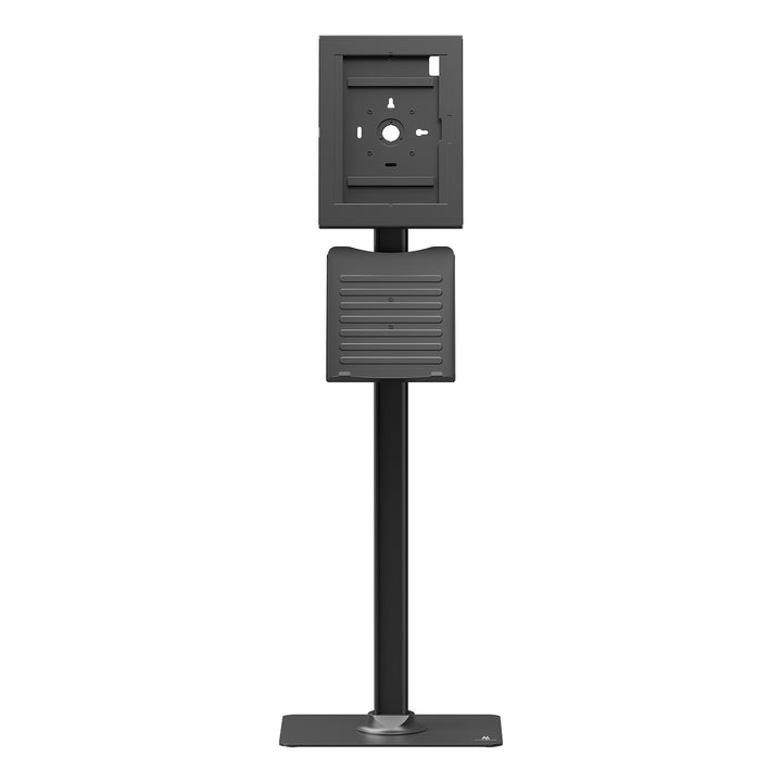 Maclean-reklameholder til tablet, med låsemekanisme. 12,4"-13", iPad Air/Pro, Samsung Tab S10+/S9+/S8+/S7+, 257x350x22 mm, MC-924 B