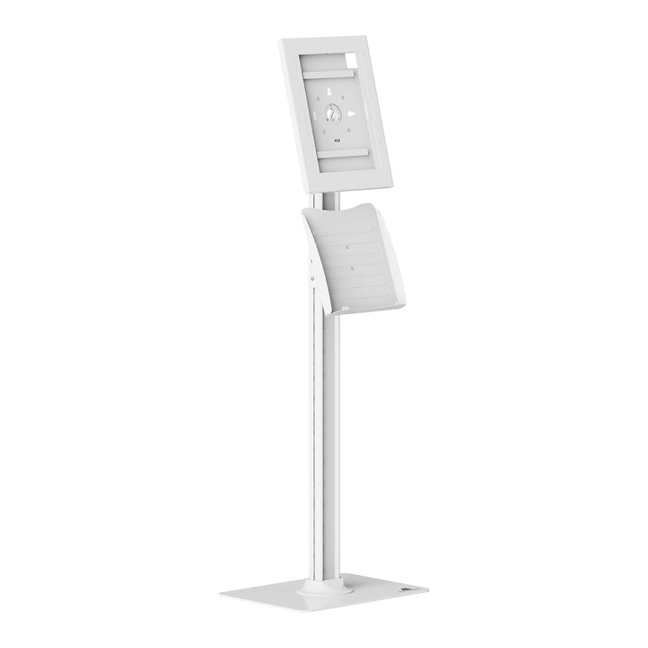 Maclean-reklameholder til tablet, med lås, 12,4"-13", iPad Air/Pro, Samsung Tab S10+/S9+/S8+/S7+, 257x350x22 mm, MC-924 W
