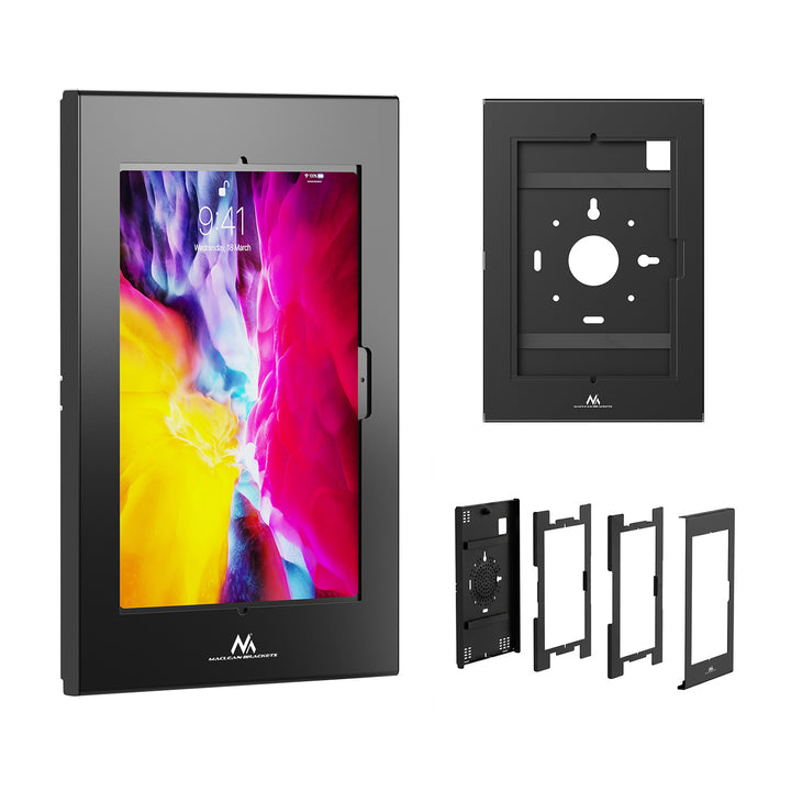 Maclean-tabletholder med låsemekanisme, 10,9"-11", iPad Air/Pro, Samsung Tab A- og S-serien, 220x323x22 mm, MC-955 B