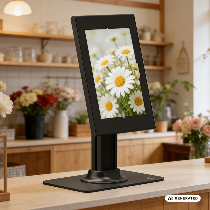 Maclean-tabletholder med låsemekanisme, 10,9"-11", iPad Air/Pro, Samsung Tab A- og S-serien, 220 x 323 x 22 mm, MC-959 B