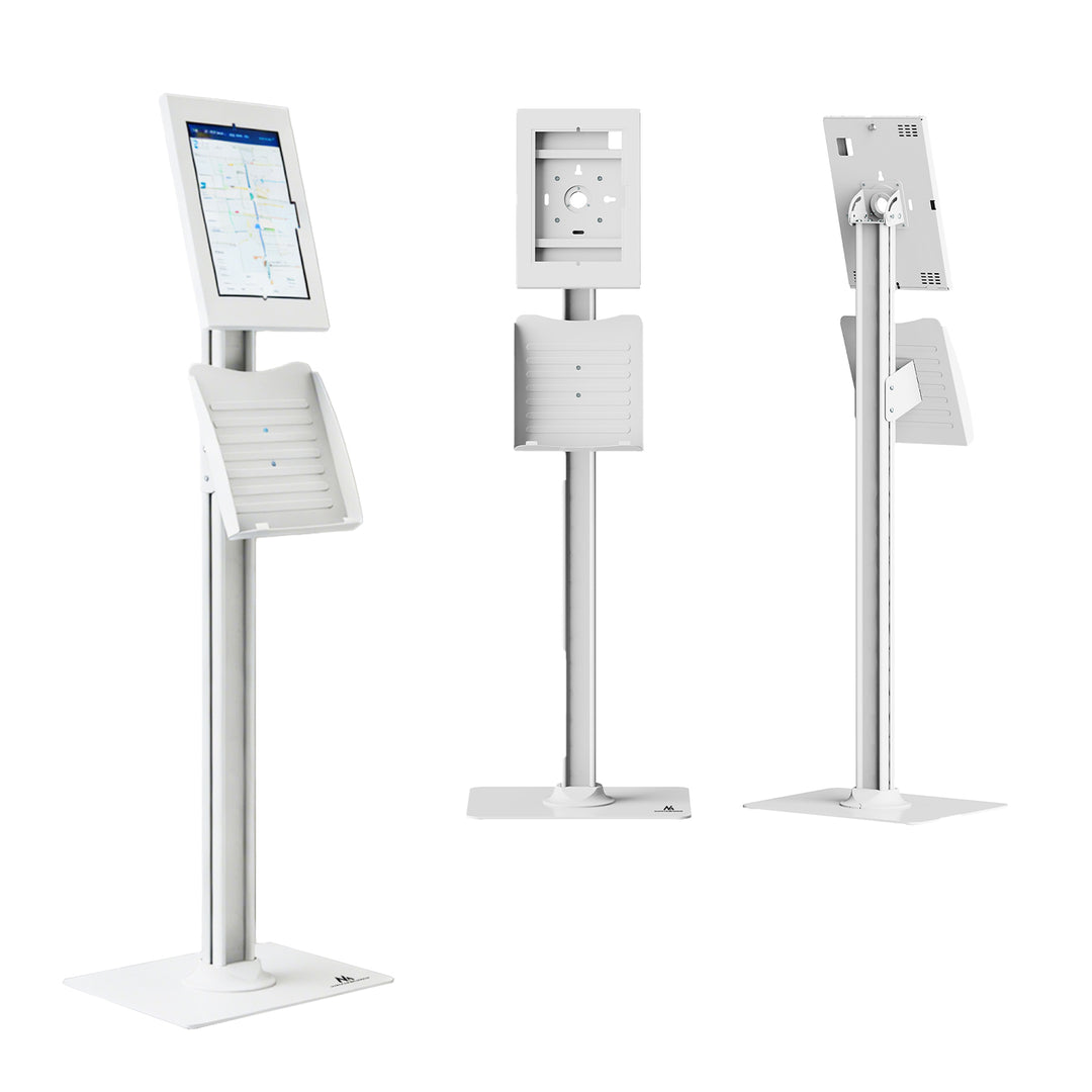 Maclean-reklameholder til tablet, med lås, 10,9"-11", iPad Air/Pro, Samsung Tab A- og S-serien, 220x323x22 mm, MC-960 W