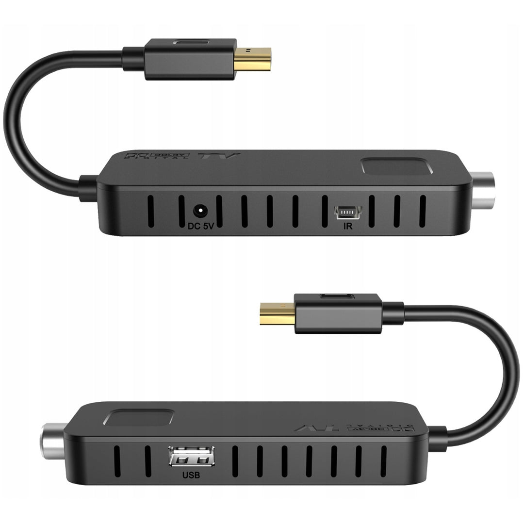 DVB-T2 LTC TV-tuner-stick til digitalt tv, Full HD 1080-kvalitet, TIMESHIFT-funktion, LXDVB213M