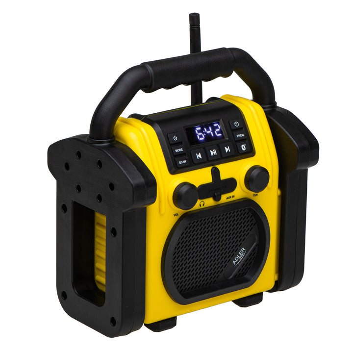 Adler byggepladsradio, Bluetooth 5.1, IPX 54, effekt 10 W, AD 1911