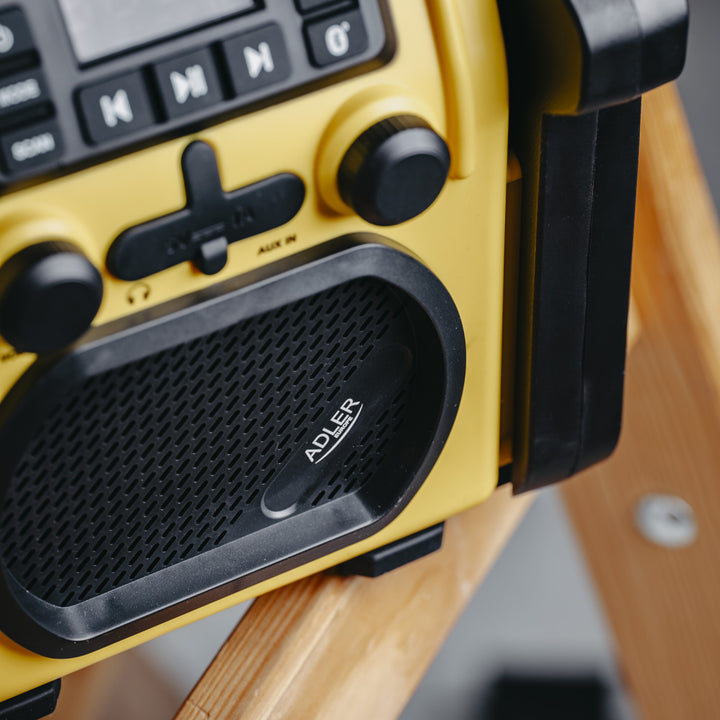 Adler byggepladsradio, Bluetooth 5.1, IPX 54, effekt 10 W, AD 1911