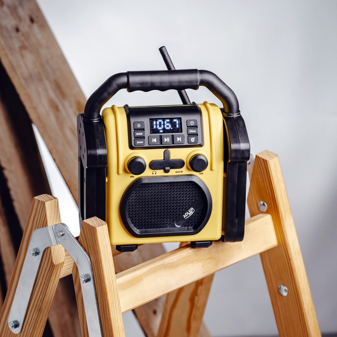 Adler byggepladsradio, Bluetooth 5.1, IPX 54, effekt 10 W, AD 1911