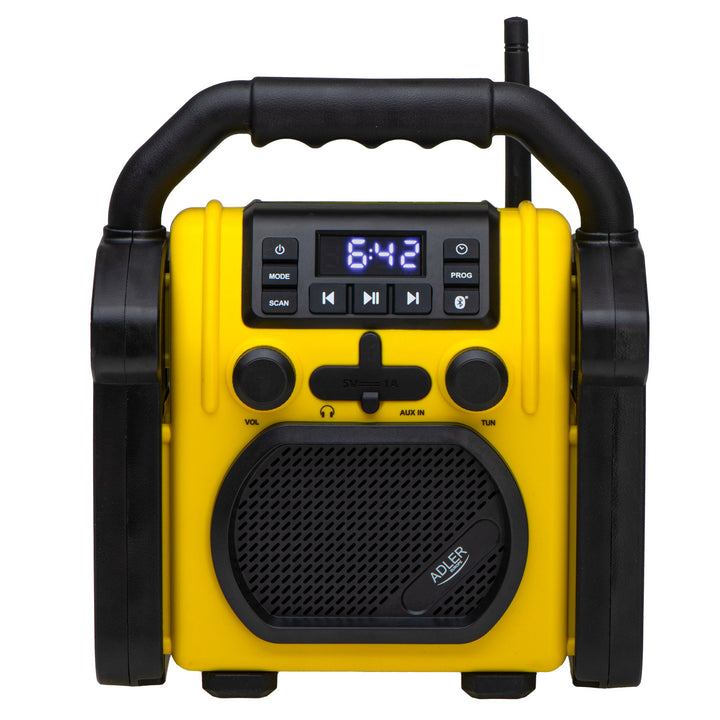 Adler byggepladsradio, Bluetooth 5.1, IPX 54, effekt 10 W, AD 1911