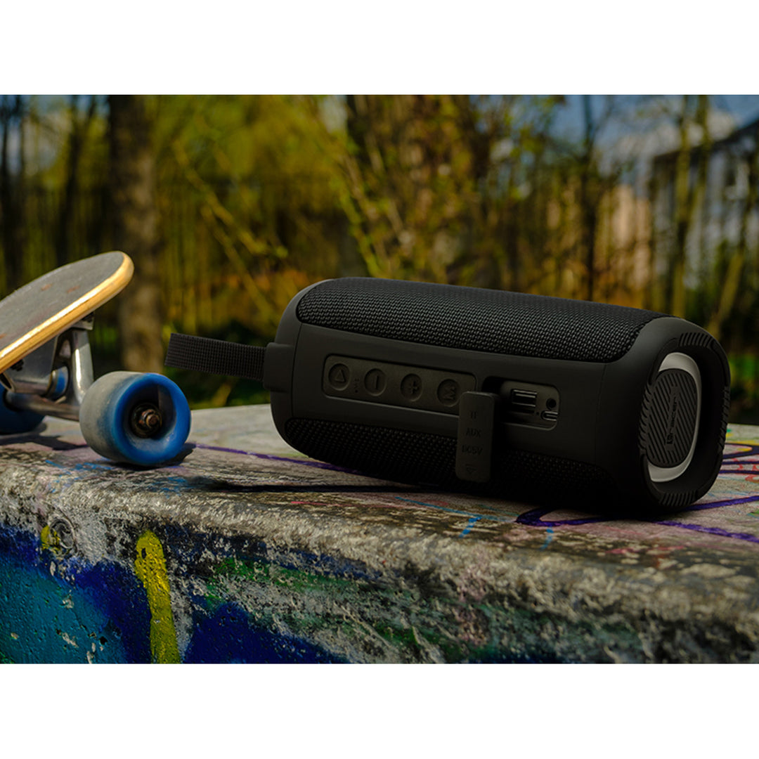 Tracer bærbar højttaler, Bluetooth 5.3, RMS-effekt 20 W, IPX4, sort, TRAGLO47686