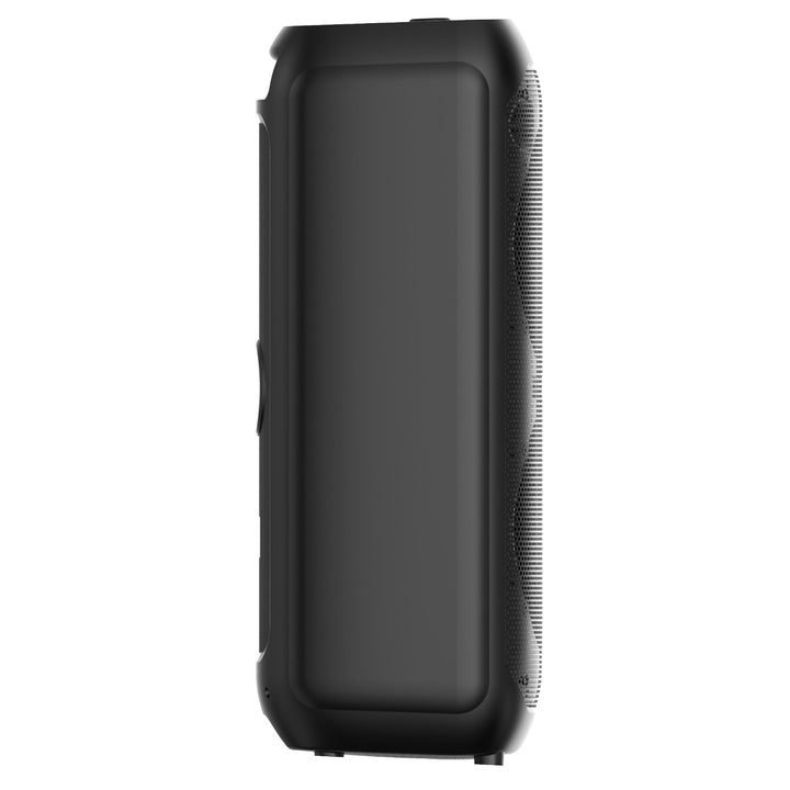 Stor Bluetooth-højttaler, 120 W RMS/1400 W PMPO, to 8" højttalere, equalizer, karaoke-funktion, MP3/microSD-kort, USB, AUX, BT 5.3+EDR, display, LED, indbygget batteri, fjernbetjening, MT3185