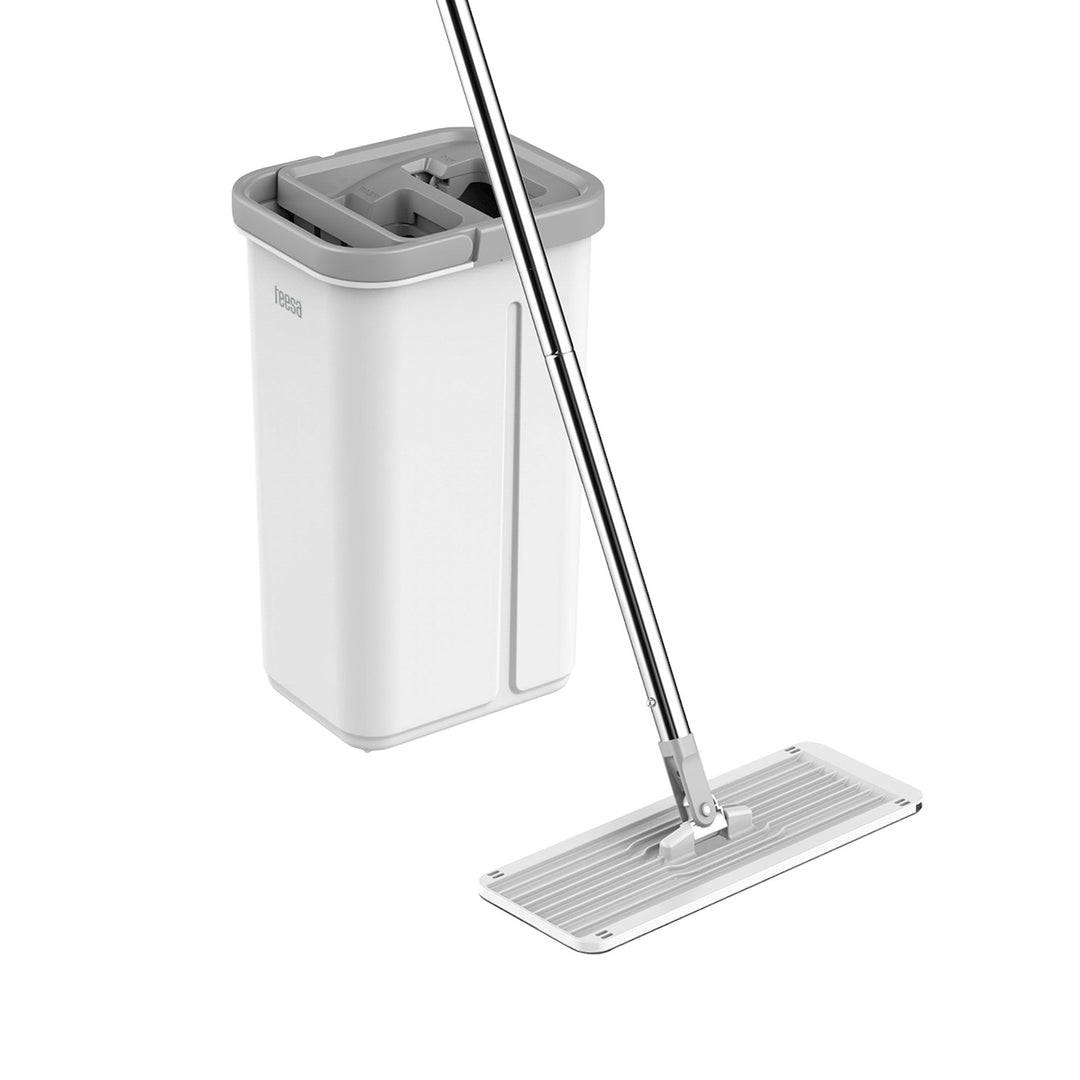 Teesa flad rengøringsmoppe, spand med to kamre, kapacitet 5,7 l, New Clean R13, Teesa