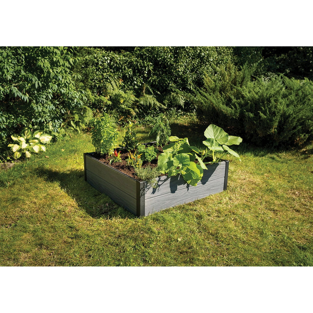 Keter Maple havekant, plast, farve grå, mål 106x106x32 cm, vejrbestandig, 249298