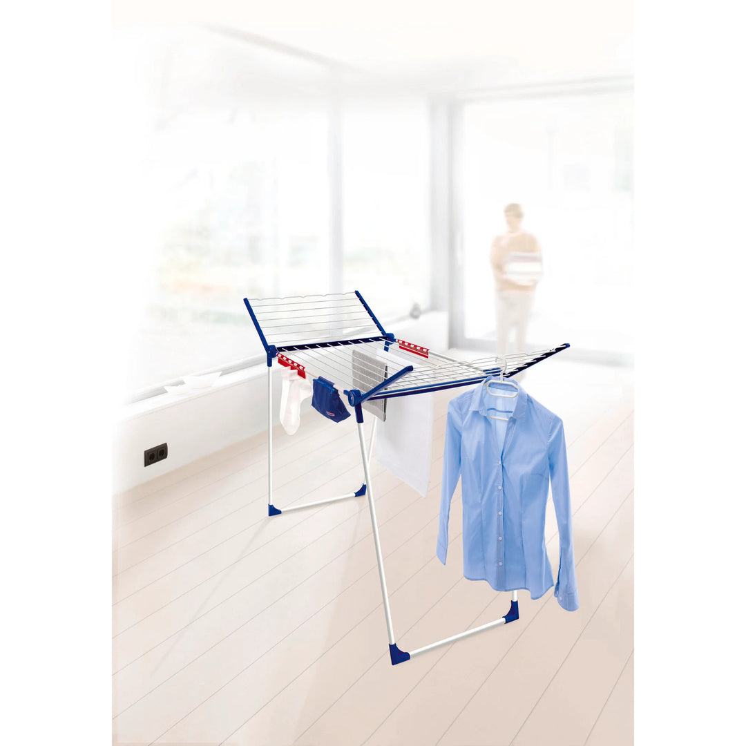 Pegasus 200 Solid Comfort tørrestativ fra Leifheit, snorelængde 20 m, skridsikre ben, vejrbestandig, 2 tøjklemmer, 81516