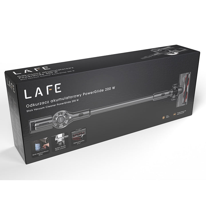Trådløs støvsuger LAFE, børsteløs BLDC-motor, 2200 mAh batteri, PowerGlide 200 W