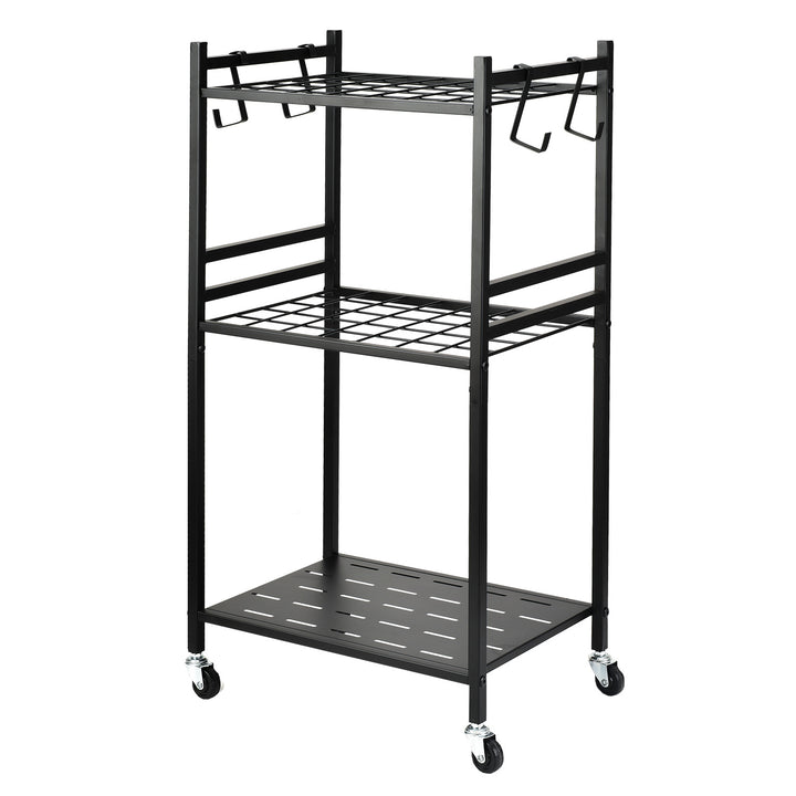 Maclean mobil stativ/vogn til haveværktøj, sort, mål 43x30x79 cm, maks. 20 kg, MC-138