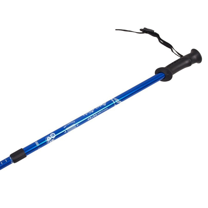 Teleskopiske Nordic Walking-stave i aluminium, 65–135 cm, blå, 2 par