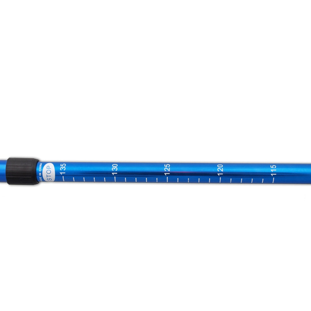 Teleskopiske Nordic Walking-stave i aluminium, 65–135 cm, blå, 2 par