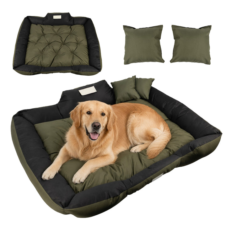GreenBlue-hundehule, grøn, rektangulær, ydre mål 115 x 95 cm, indvendige mål 100 x 80 cm GB240 GN