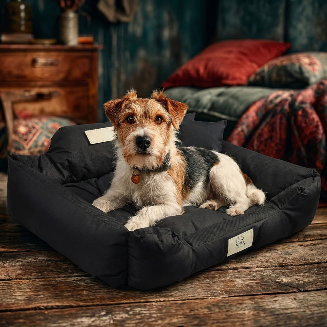 GreenBlue-hundehule, sort, rektangulær, ydre mål 75 x 65 cm, indre mål 60 x 50 cm GB241 BL