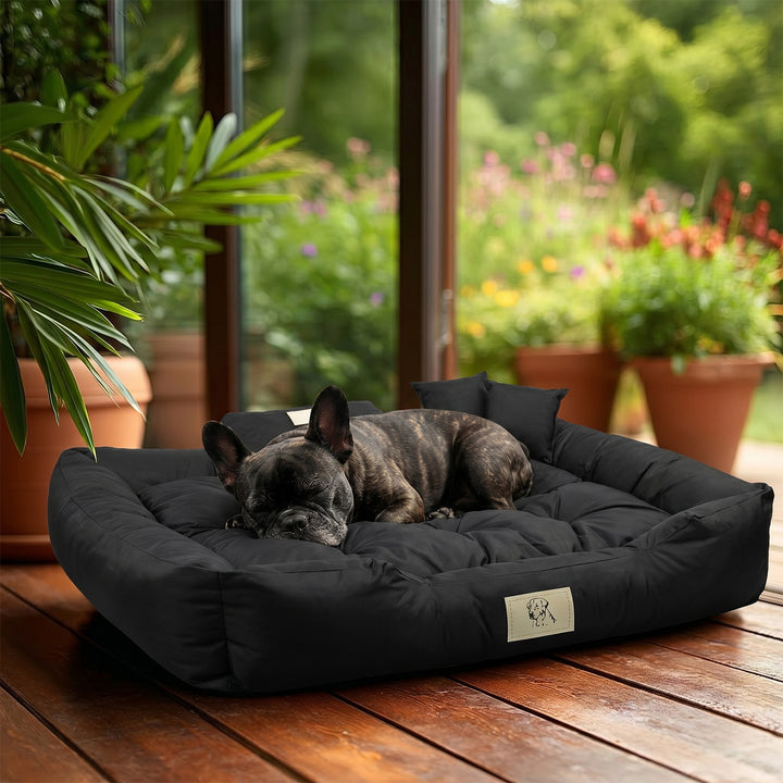 GreenBlue-hundehule, sort, rektangulær, ydre mål 115 x 95 cm, indvendige mål 100 x 80 cm GB240 BL