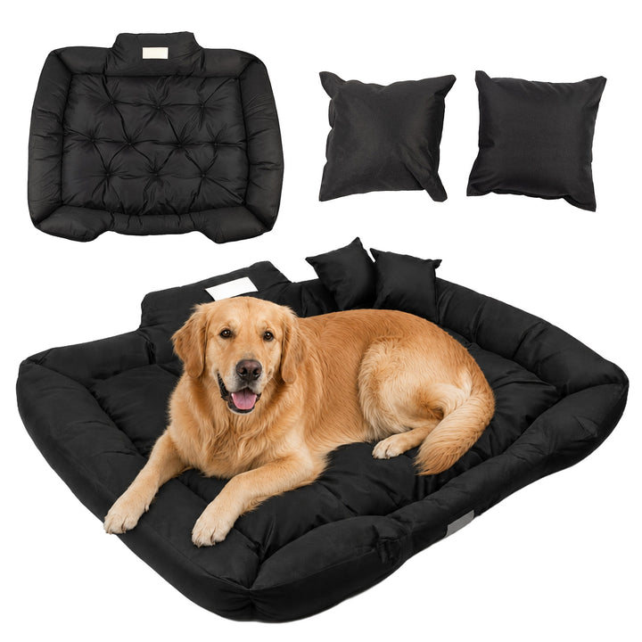 GreenBlue-hundehule, sort, rektangulær, ydre mål 115 x 95 cm, indvendige mål 100 x 80 cm GB240 BL