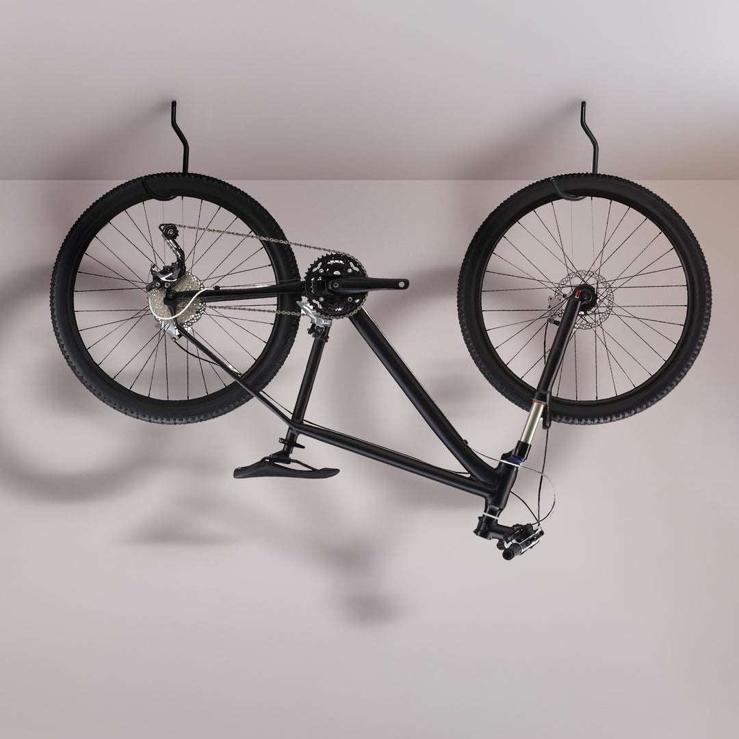 Sæt med 4 Maclean-loftskroge til stige, cykel, haveslange, stål, maks. belastning 10 kg pr. krog, MC-485