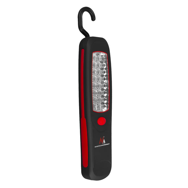 2 stk. Maclean-værkstedslampe med 24 LED, magnet, krog, MCE03 + 6 stk. R-06-batterier (R06, AA, LR06) 1,5 V VARTA Longlife Power