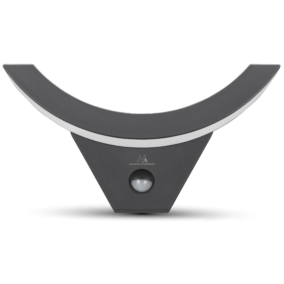 Maclean LED-lampe med bevægelsessensor, infrarød bevægelsessensor, grå, 10 W, IP54, 800 lm, MCE290 GR, 2 stk.