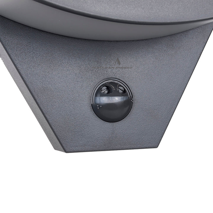 Maclean LED-lampe med bevægelsessensor, infrarød bevægelsessensor, grå, 10 W, IP54, 800 lm, MCE290 GR, 2 stk.