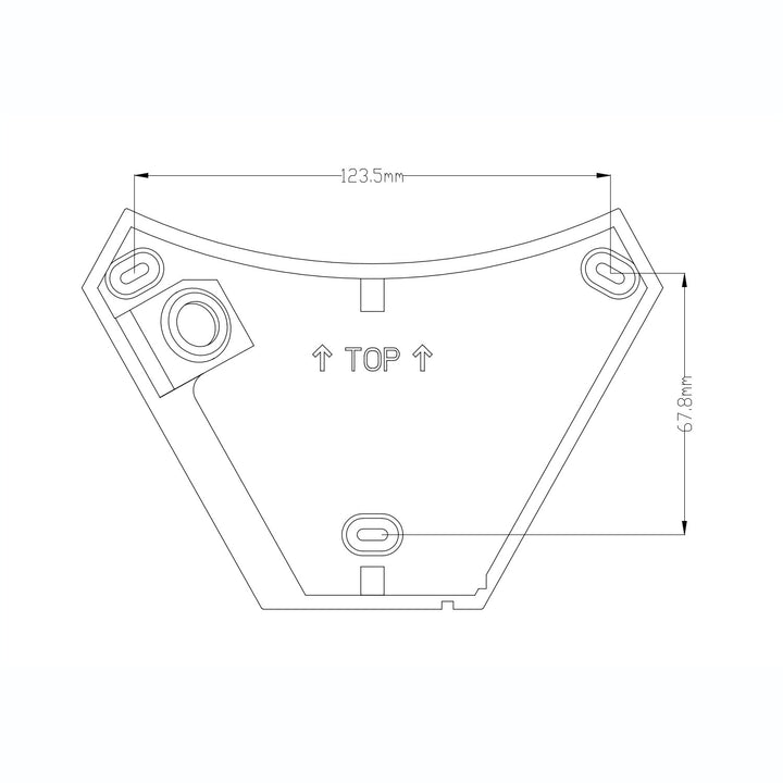 Maclean LED-lampe med bevægelsessensor, infrarød bevægelsessensor, grå, 10 W, IP54, 800 lm, MCE290 GR, 4 stk.