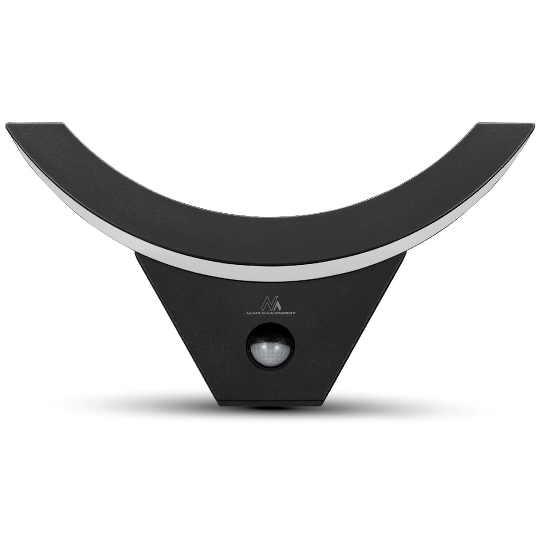 Maclean LED-lampe med bevægelsessensor, infrarød bevægelsessensor, sort, 10 W, IP54, 800 lm, MCE290 B, 2 stk.