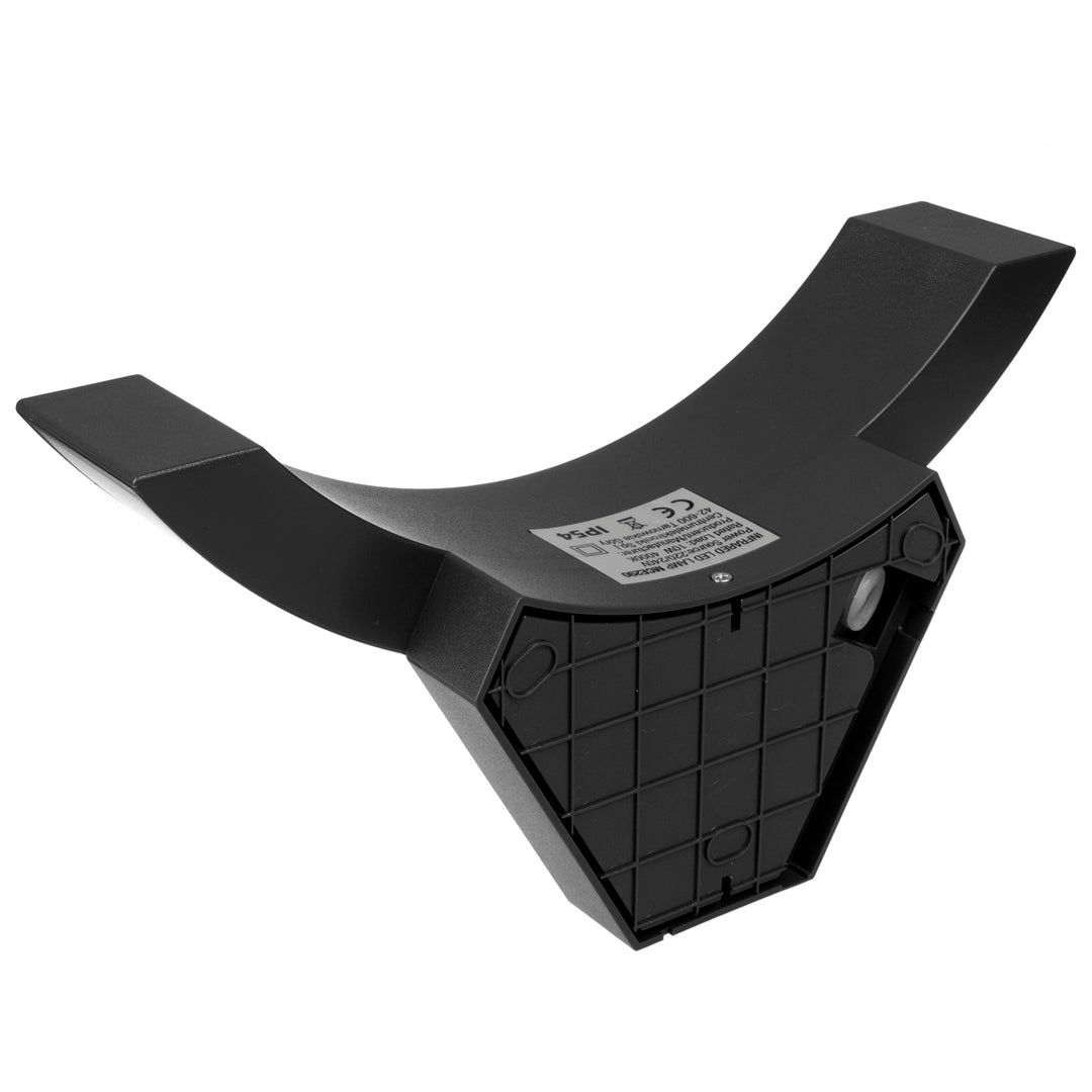 Maclean LED-lampe med bevægelsessensor, infrarød bevægelsessensor, sort, 10 W, IP54, 800 lm, MCE290 B, 4 stk.