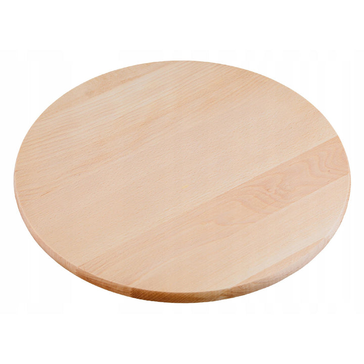 Practic drejeskive til servering af snacks og pizza, bøgetræ, diameter 40 cm, 20090700