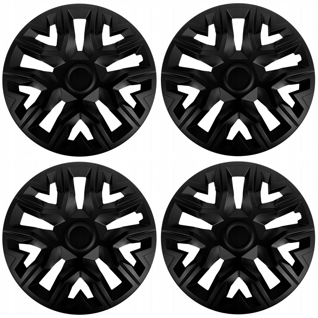 Universelle 14'' NRM The Best-hjulkapsler, sorte, sæt med 4 stk.
