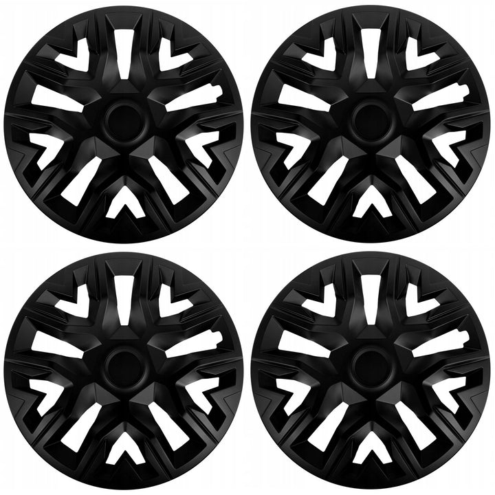 Universelle 15'' NRM The Best-hjulkapsler, sort, sæt med 4 stk.