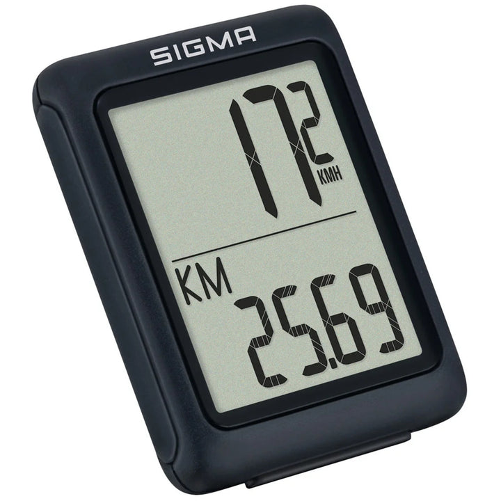 Sigma BC 5.0 WR cykeltæller, vandtæt, vejrbestandig, stort og letlæseligt display, 5 grundlæggende funktioner
