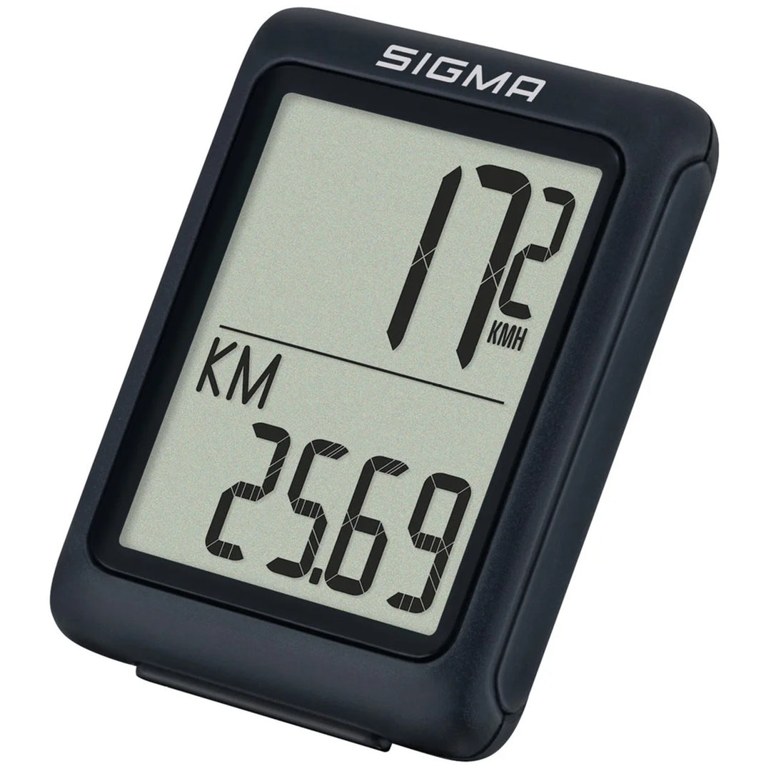 Sigma BC 5.0 WR cykeltæller, vandtæt, vejrbestandig, stort og letlæseligt display, 5 grundlæggende funktioner