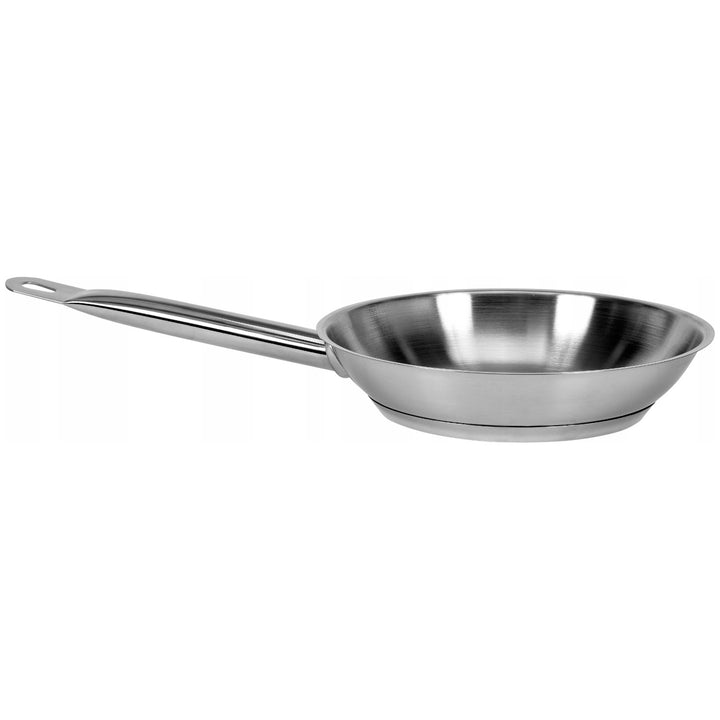 Professionel Yato Gastro-stegepande til alle typer komfurer, i rustfrit stål, diameter 20 cm, rumindhold 1,3 l, tåler opvaskemaskine, YG-00100
