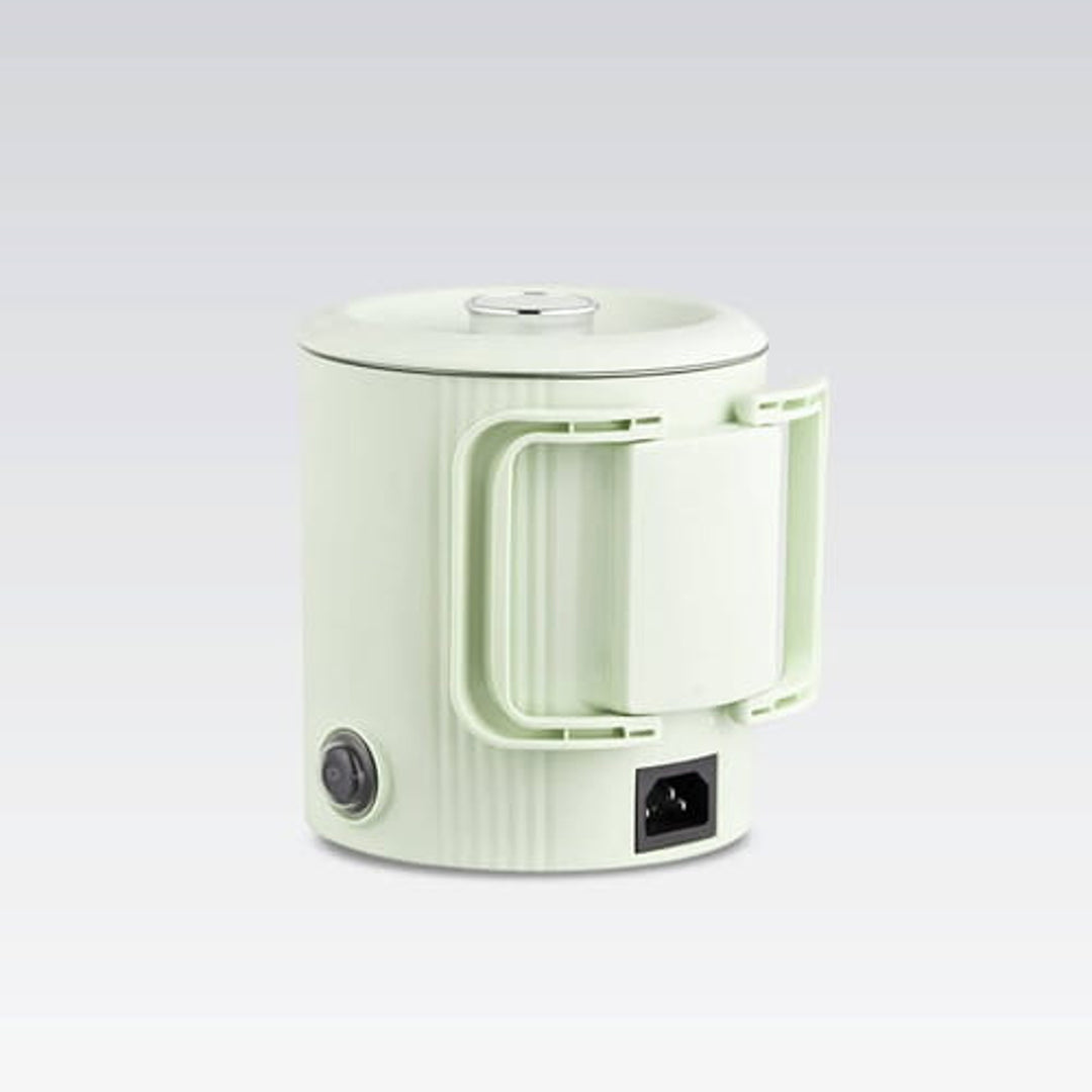 Maestro elektrisk kedel/rejsegryde, 2-i-1, rumindhold 0,8 l, effekt 600 W, sammenklappelig håndtag, spændingsomskifter 110 V/230 V, mintfarvet, MR-009-MINT