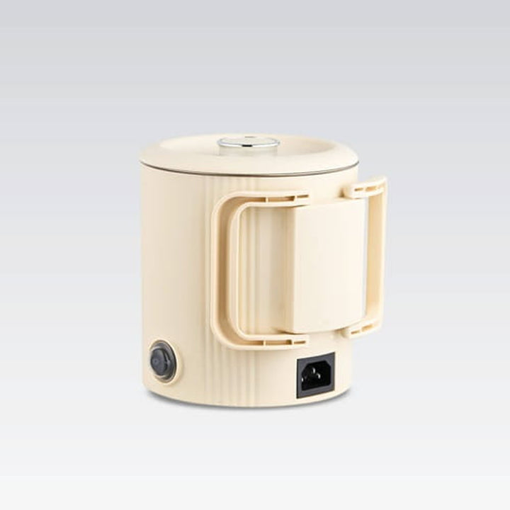 Maestro elektrisk kedel/rejsegryde, 2-i-1, rumindhold 0,8 l, effekt 600 W, sammenklappelig håndtag, spændingsomskifter 110 V/230 V, farve: beige, MR-009-BEIGE
