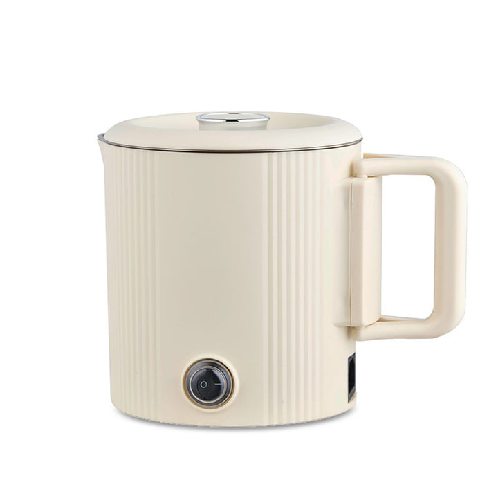 Maestro elektrisk kedel/rejsegryde, 2-i-1, rumindhold 0,8 l, effekt 600 W, sammenklappelig håndtag, spændingsomskifter 110 V/230 V, farve: beige, MR-009-BEIGE