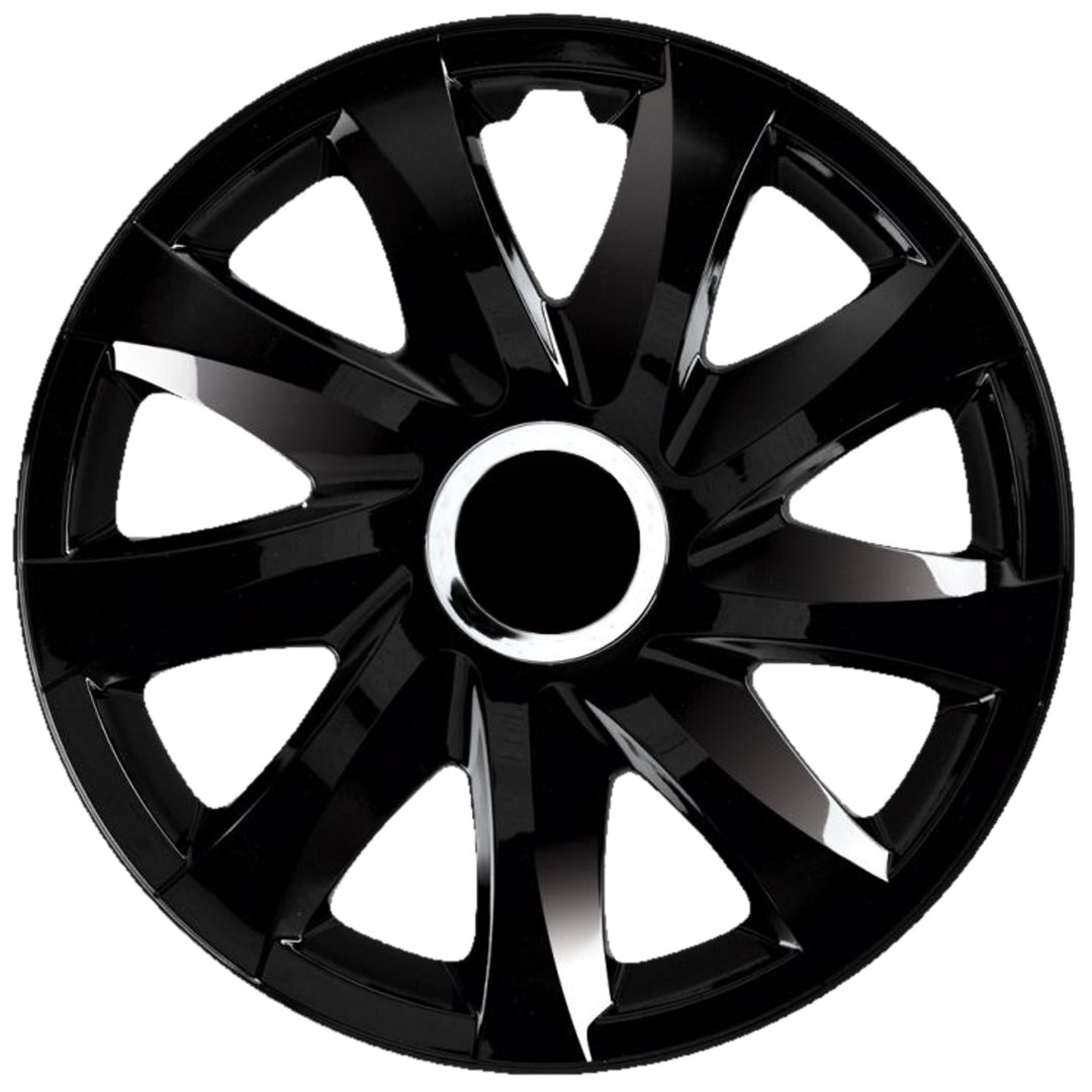 Universal-hjulkapsler 16'' NRM Drift, sort lak, 1 stk.