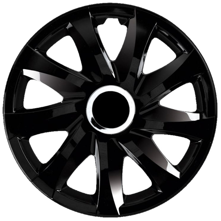 Universal-hjulkapsler 16'' NRM Drift, sort lak, 1 stk.