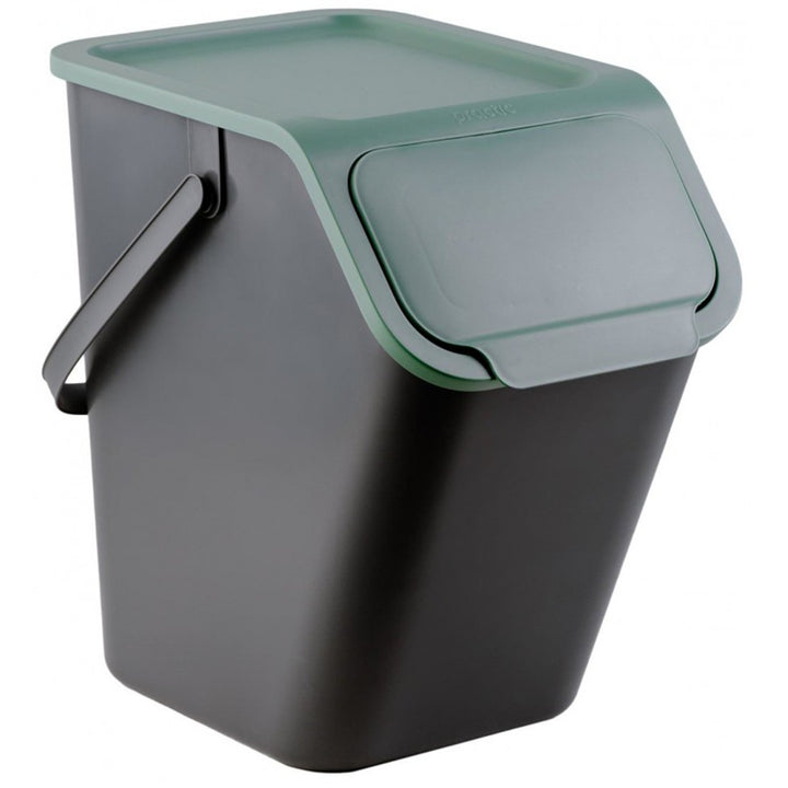 Sæt med 3 affaldsspande til affaldssortering, 25 l, Practic Bini + 5 stk. kulfiltre