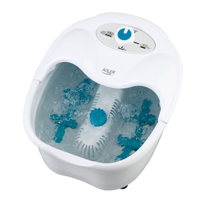 Adler fodmassager, boble-, vibrations- og varmemassage, infrarød, 4 ruller + 3 påsætningsdele, AD 2167 White