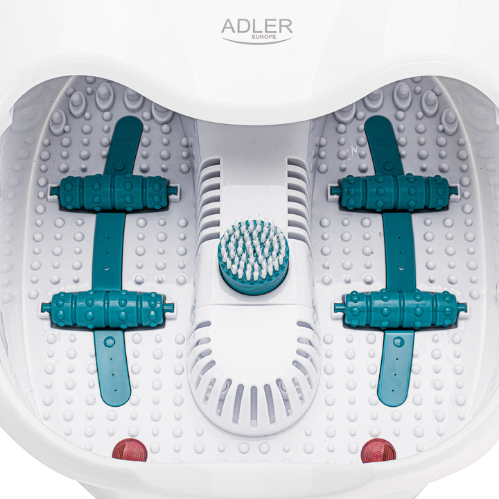 Adler fodmassager, boble-, vibrations- og varmemassage, infrarød, 4 ruller + 3 påsætningsdele, AD 2167 White