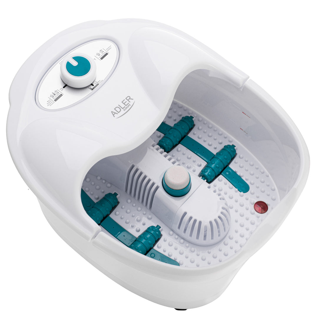 Adler fodmassager, boble-, vibrations- og varmemassage, infrarød, 4 ruller + 3 påsætningsdele, AD 2167 White