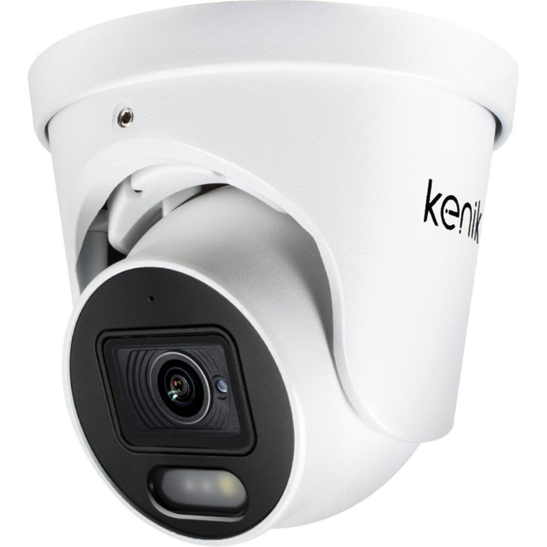 Kenik IP-kamera, opløsning på 4 MP ved 20 billeder/sek., bevægelsesdetektering, automatisk IR-filter, indbygget mikrofon, kuppelhus, KG-430DPA-E